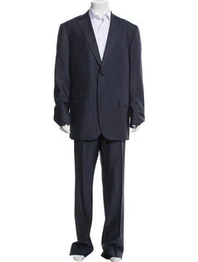 Pre-owned Isaia Wool Two-piece Suit In Blue