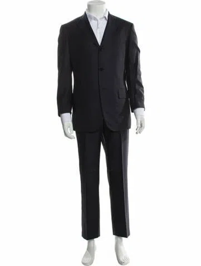 Pre-owned Isaia Wool Two-piece Suit In Blue