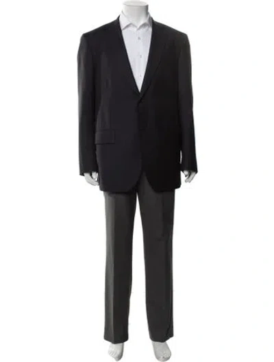 Pre-owned Isaia Wool Two-piece Suit In Blue