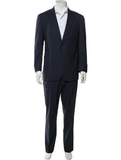 Pre-owned Isaia Wool Two-piece Suit In Blue