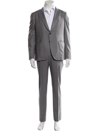 Pre-owned Isaia Wool Two-piece Suit In Gray