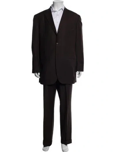 Pre-owned Isaia Wool Two-piece Suit In Gray