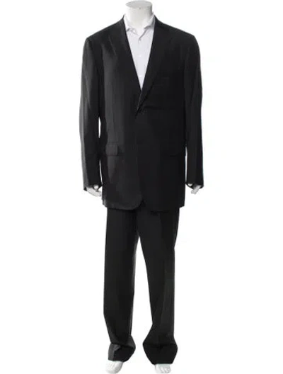 Pre-owned Isaia Wool Two-piece Suit In Gray