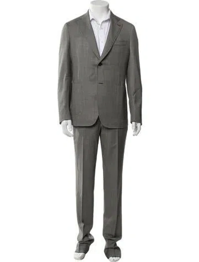 Pre-owned Isaia Wool Two-piece Suit In Grey