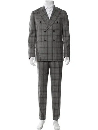 Pre-owned Isaia Wool Two-piece Suit W/ Tags In Gray