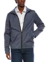 Isaia Wool-blend Solid Jacket In Grey