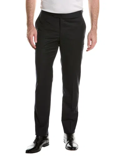 Isaia Wool-blend Trouser In Black