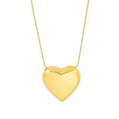 Isaiah 54:17 Women's Gold The Large Bubble Heart