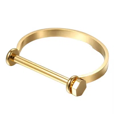 Isaiah 54:17 Women's Gold The Screw Bangle
