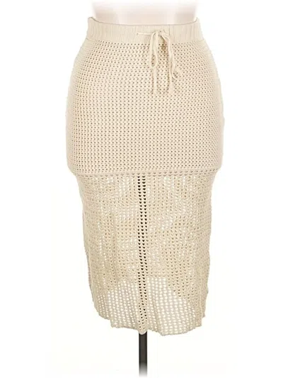 Pre-owned Isalis Casual Skirt In White