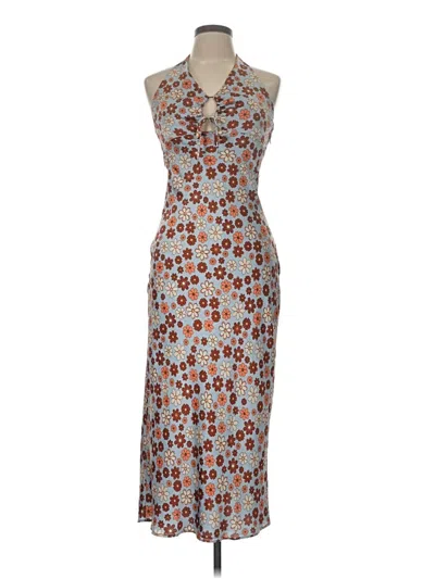 Pre-owned Isalis Cocktail Dress In Brown