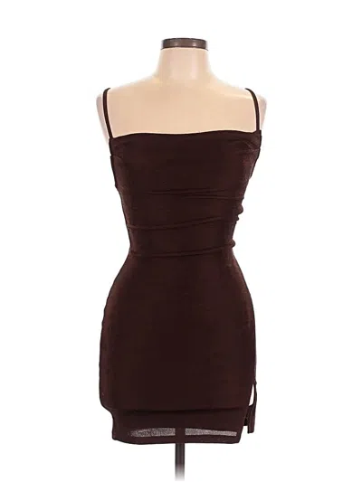 Pre-owned Isalis Cocktail Dress In Brown