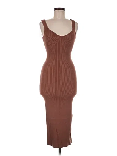 Pre-owned Isalis Cocktail Dress In Brown