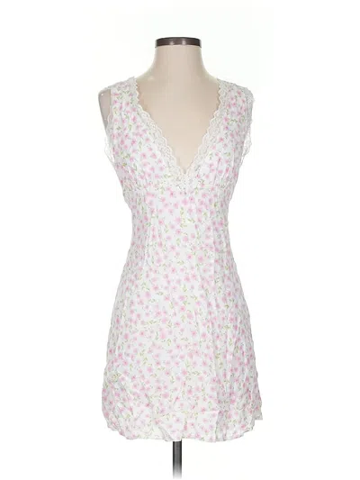 Pre-owned Isalis Cocktail Dress In White