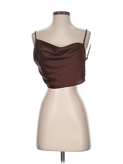 Pre-owned Isalis Sleeveless Blouse In Brown
