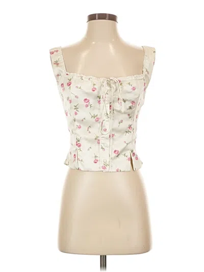 Pre-owned Isalis Sleeveless Blouse In Ivory