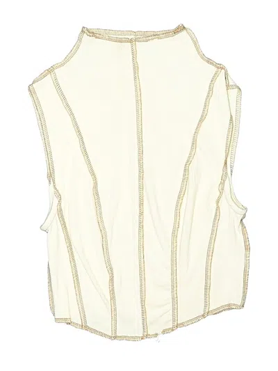 Pre-owned Isalis Sleeveless Blouse In White