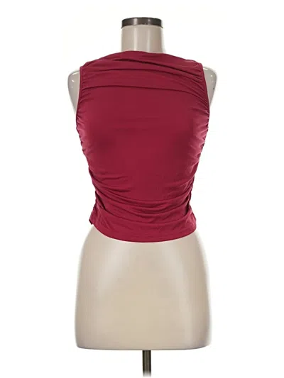 Isalis Sleeveless Top Burgundy Cowl Neck Tops