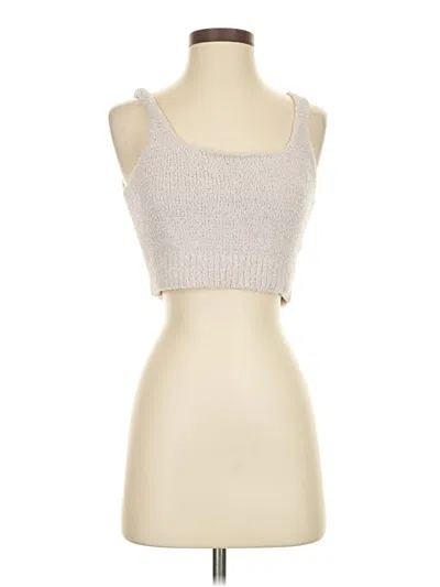 Pre-owned Isalis Tank Top White Strapless Neckline Tops