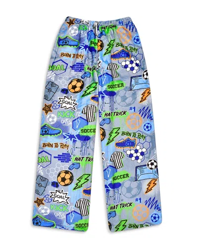 Iscream Boys' Corey Paige Born To Play Soccer Plush Pants - Little Kid, Big Kid In Blue