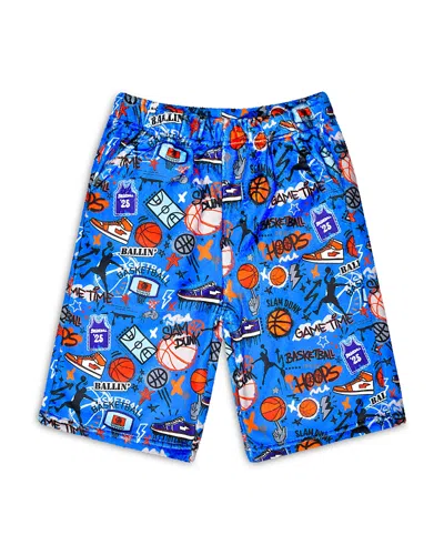 Iscream Boys' Corey Paige Slam Dunk Plush Board Shorts - Little Kid, Big Kid In Blue