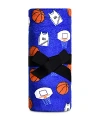Iscream Boys' Plush Blanket - Ages 3+ In Hoop Dreams