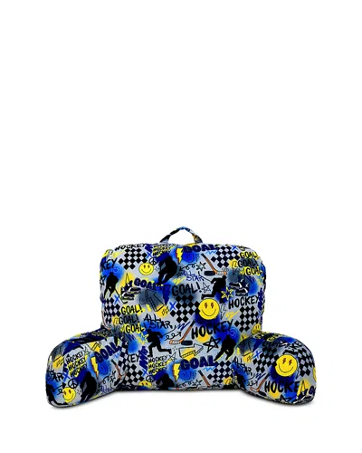 Iscream Corey Paige Hockey Lounge Pillow In Blue