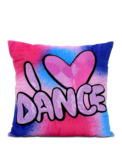 Iscream Corey Paige I Heart Dance Sequin Autograph Plush Pillow In Multi