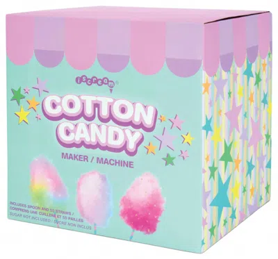 Iscream Cotton Candy Maker With 50 Printed Straws In Multi