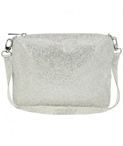 Iscream Crystal Crossbody Bag In White
