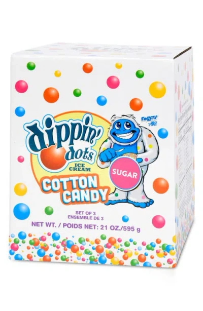Iscream Dippin' Dots Set Of 3 Cotton Candy Floss In White