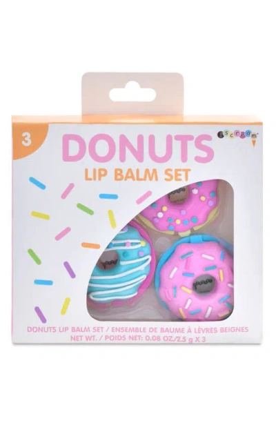 Iscream Kids' Donuts Lip Balm Set In White