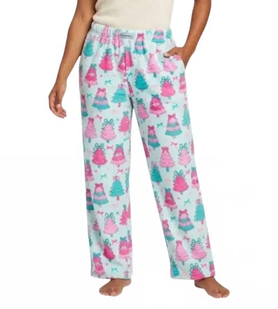 Iscream Fancy Trees Plush Pants In Light Blue