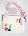 ISCREAM GIRL'S DANCING HEARTS CROSSBODY BAG