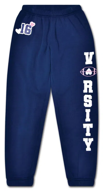 Iscream Kids' Girl's Varsity Sweatpants In Navy In Blue