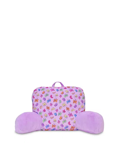 Iscream Girls' Bright Butterflies Lounge Pillow - Little Kid, Big Kid In Purple