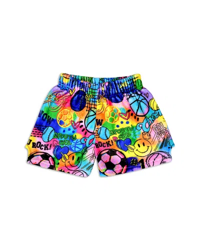 Iscream Girls' Corey Paige Fun Sports Plush Shorts - Little Kid, Big Kid In Multi