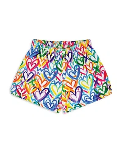 Iscream Girls' Corey Paige Hearts Plush Shorts - Little Kid, Big Kid In Multi