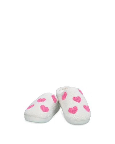 Iscream Girls' Heart Slippers - Little Kid, Big Kid In White