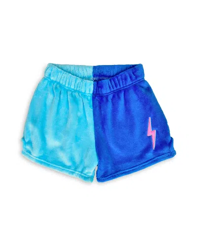 Iscream Girls' Lightning Bolt Color Block Plush Shorts - Little Kid, Big Kid In Multi