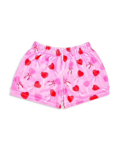 Iscream Girls' Love Pops Plush Shorts - Little Kid, Big Kid In Pink
