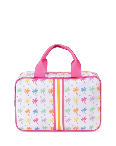 Iscream Girls' Palm Paradise Large Cosmetic Bag - Little Kid, Big Kid In Pink