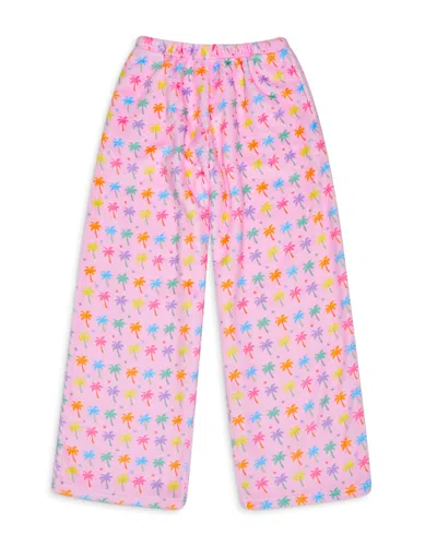 Iscream Girls' Palm Paradise Plush Pants - Little Kid, Big Kid In Pink
