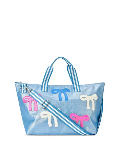 Iscream Girls' Patched Bow Overnight Bag - Little Kid, Big Kid In Pink