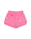 Iscream Girls' Pink Foil Lightning Plush Shorts - Little Kid, Big Kid