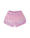 Iscream Girls' Pink Foil Stars Plush Shorts - Big Kid In Multi