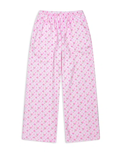 Iscream Girls' Pretty In Pink Printed Plush Pants - Little Kid, Big Kid