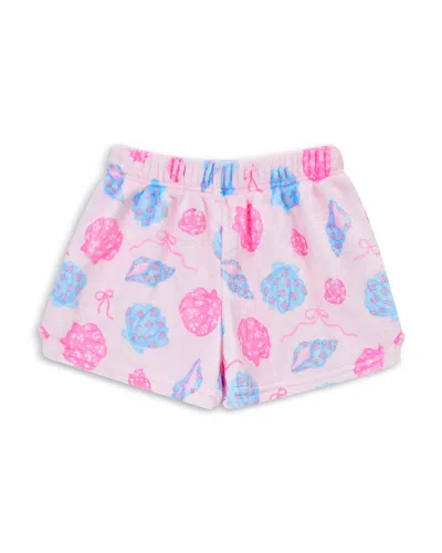 Iscream Girls' Seashells Plush Shorts - Little Kid, Big Kid In Multi