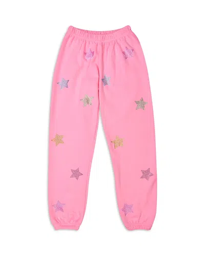 Iscream Girls' Sparkle Stars Sweatpants - Little Kid, Big Kid In Pink