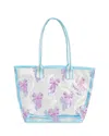 Iscream Spring Bows Clear Tote Bag In Blue